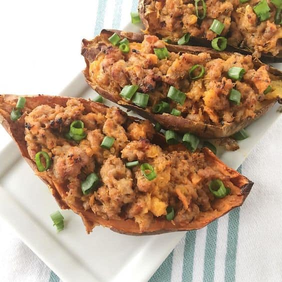 Twice Baked Sweet Potatoes