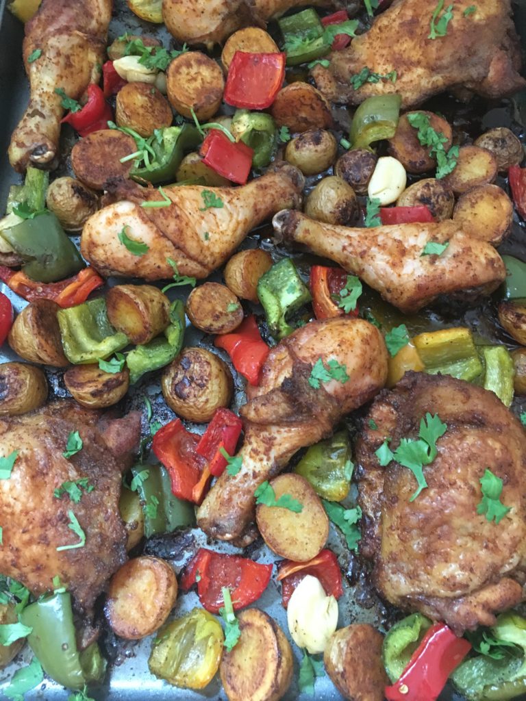 One Pan Crispy Cajun Chicken