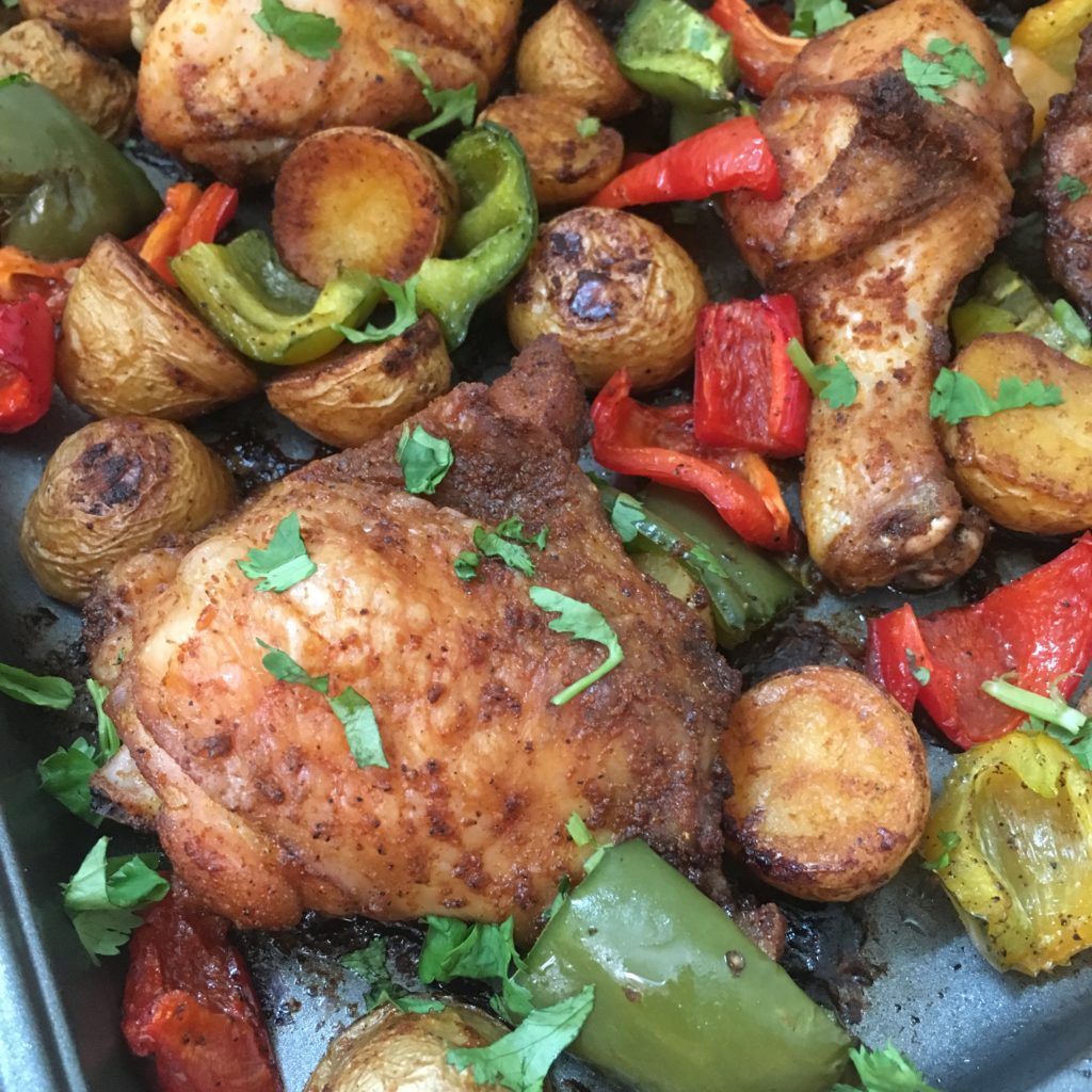 One Pan Crispy Cajun Chicken