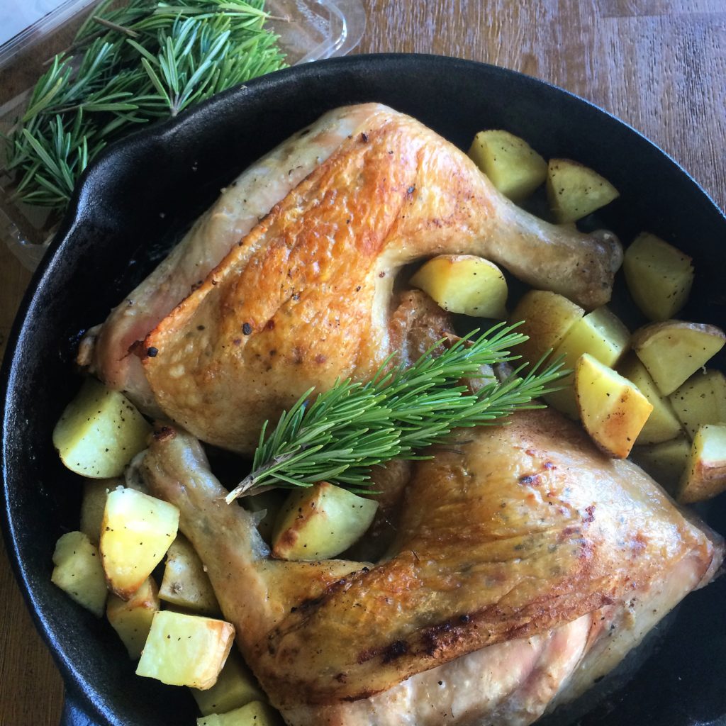 Lemon Pepper Chicken with Rosemary Garlic Potatoes