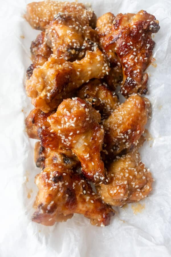 Sesame Ginger Chicken Wings (Paleo & Gluten Free Options) a dash of dolly