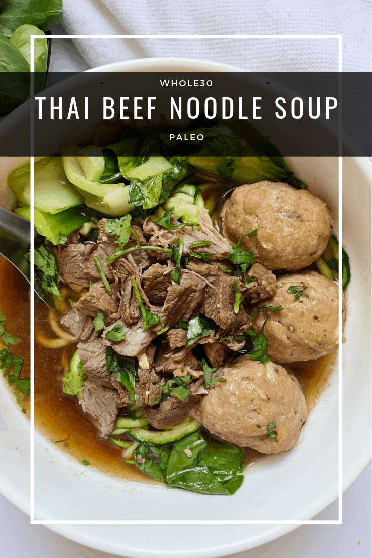 Thai Beef Noodle Soup (Whole30, Paleo) a dash of dolly