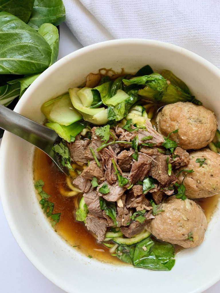 Thai Beef Noodle Soup (Whole30, Paleo) - a dash of dolly