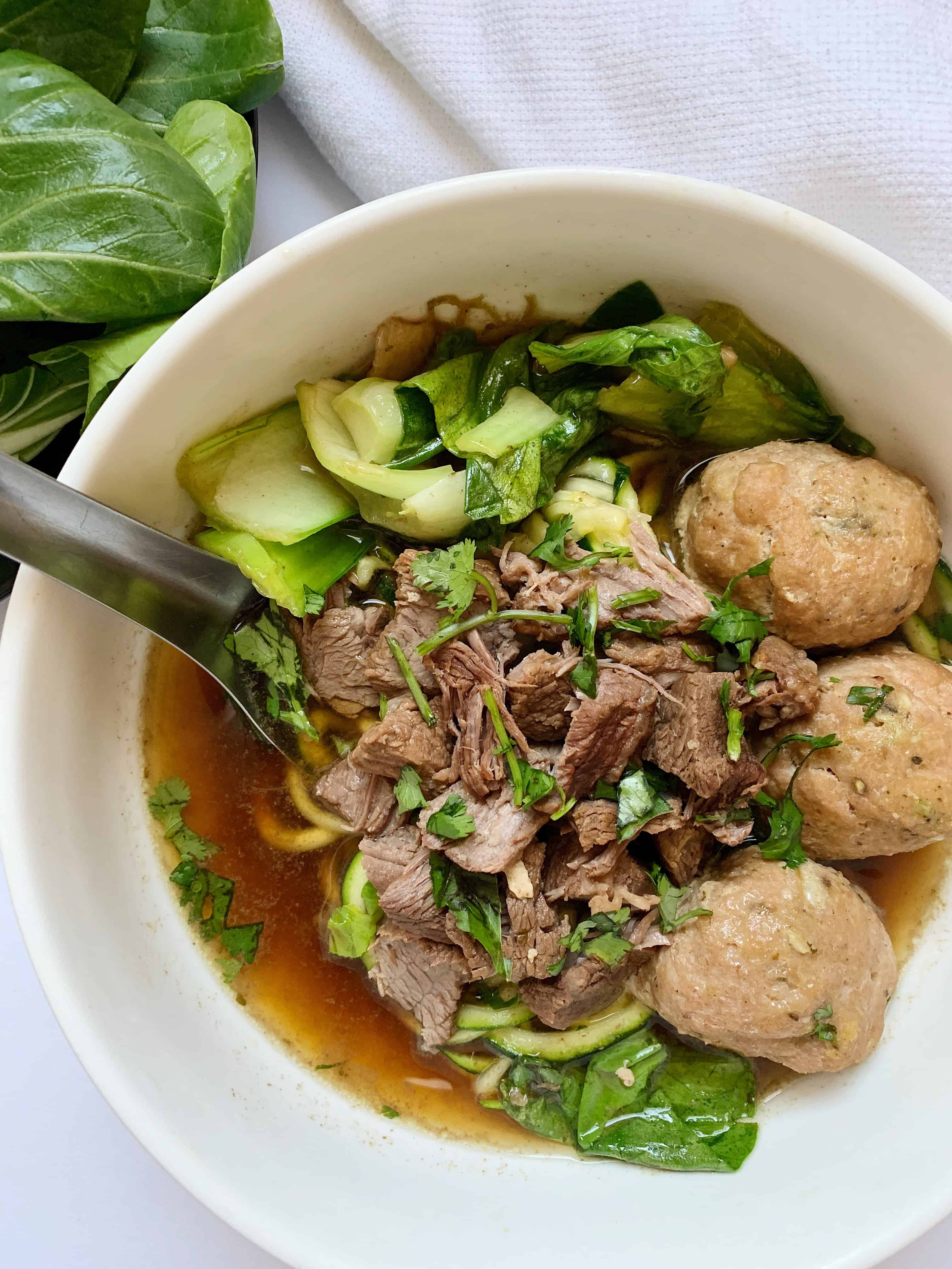 Thai Beef Noodle Soup (Whole30, Paleo) - a dash of dolly