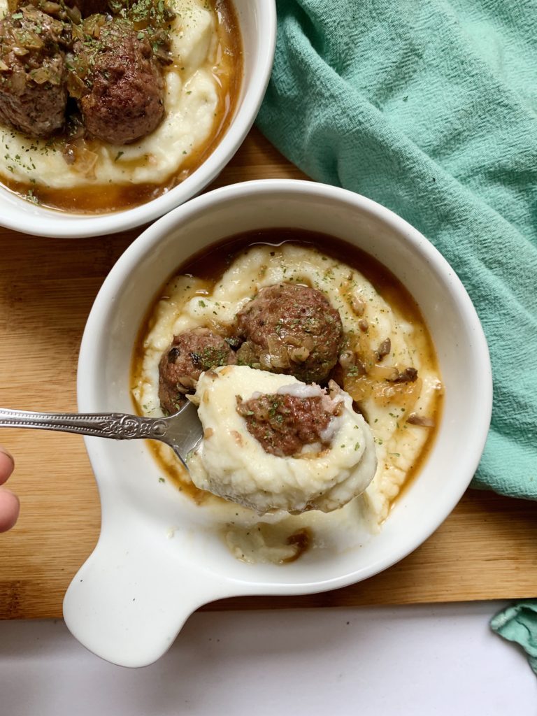 french onion soup meatballs