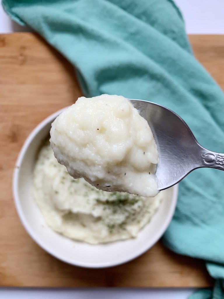 instant pot garlic cauliflower mash2