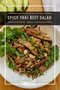 Spicy Thai Beef Salad (Whole30, Paleo) - a dash of dolly