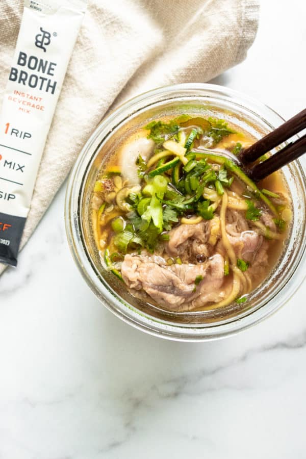 Beef Pho to Go (Paleo, Keto, Gluten Free) a dash of dolly