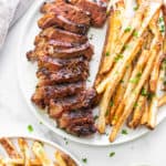 Steak Frites on a plate