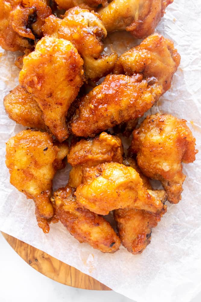 Spicy Honey Butter Chicken Wings - a dash of dolly