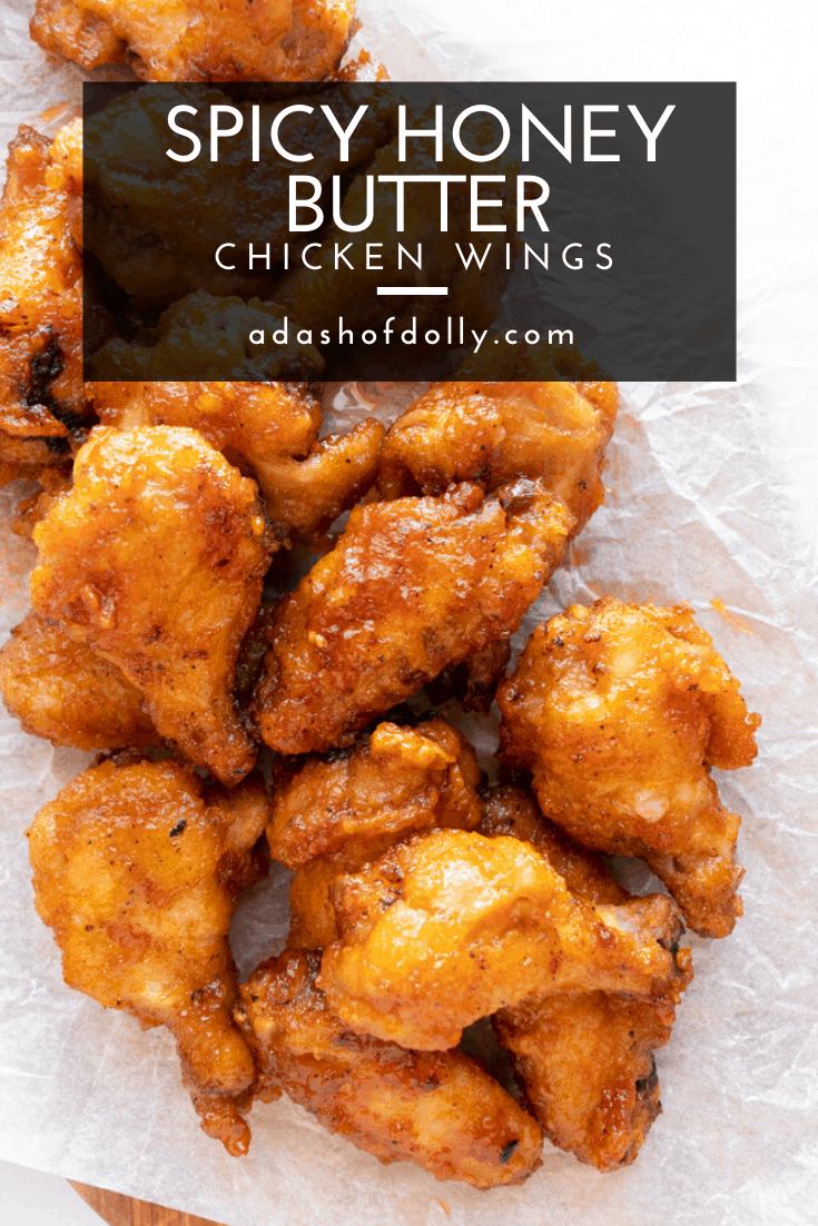 Spicy Honey Butter Chicken Wings a dash of dolly