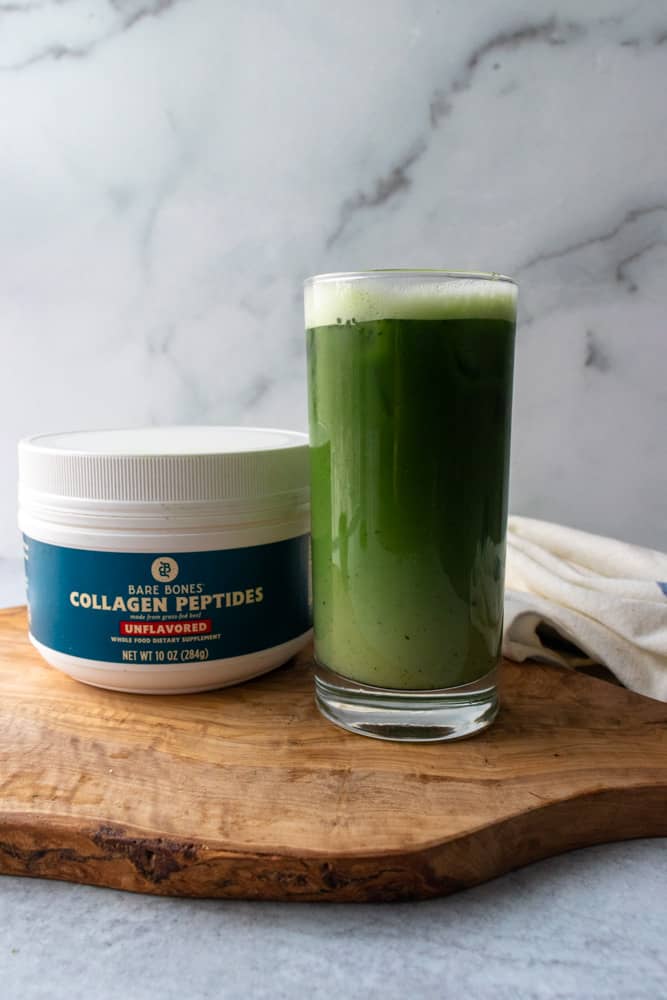 ced Collagen Matcha Latte mixed