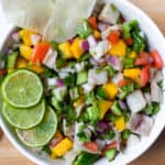 a bowl of Fish Ceviche (Ceviche de Pescado)