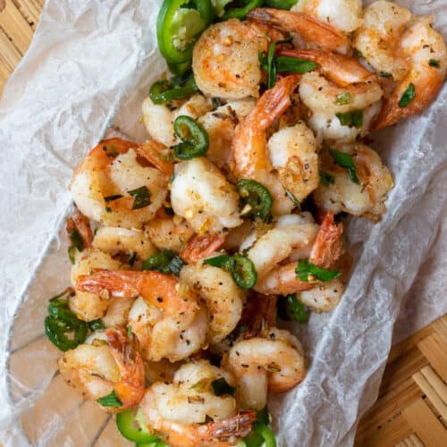 Salt & Pepper Shrimp (Gluten Free, Paleo) a dash of dolly