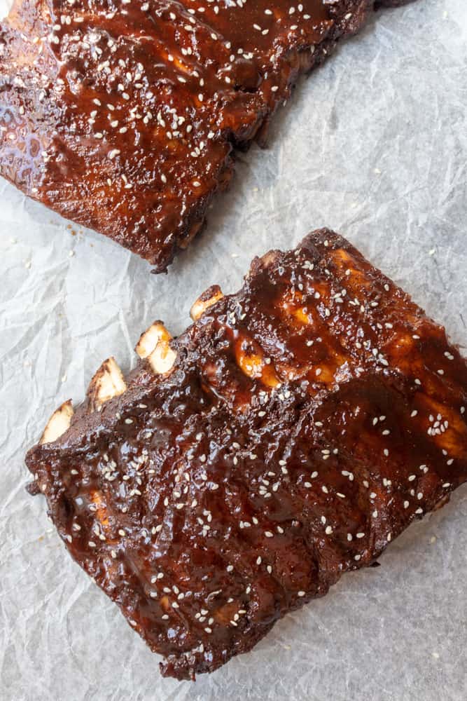 two racks of Chinese Five Spice Ribs