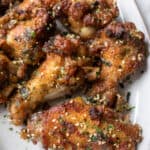 up close shot of a Furikake Chicken Wings