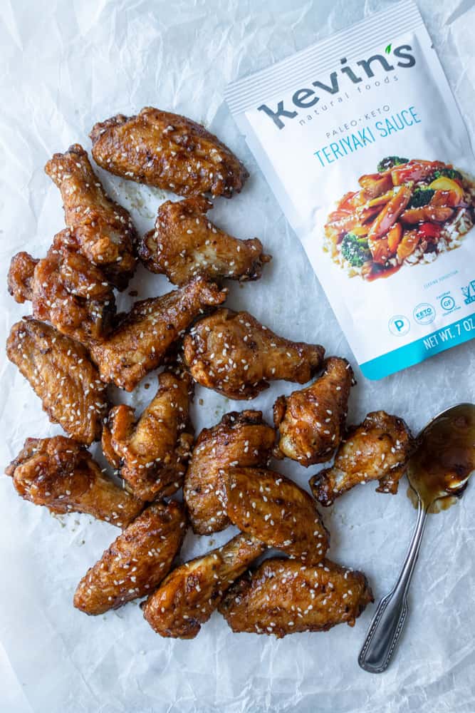 overview of the Crispy Teriyaki Chicken WIngs