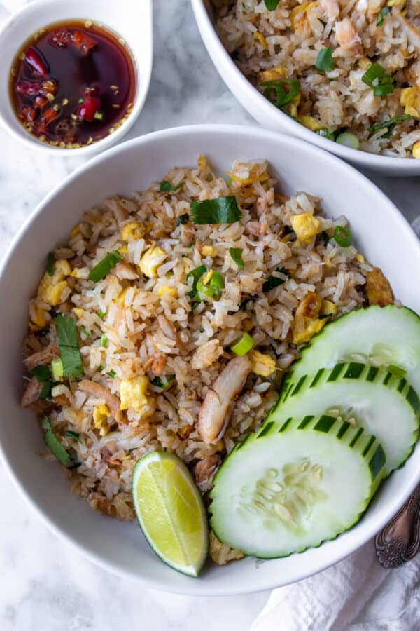 Thai Crab Fried Rice (Gluten Free Options) - a dash of dolly